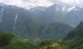 27 Dalla Vetta della Torcola. La Val Fondra. In basso a sinistra Pusdosso